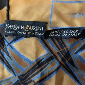 Yves Saint Laurent Silk Neck Scarf